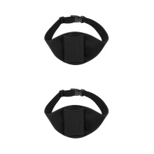 2Pièces Sac Ceinture Microphone Noir Pochette Adaptée Multi-Usages
