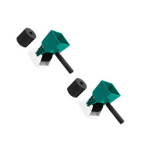 2Pièces Rouleaux Colle Manuels Vert, Applicateur Antidérapant