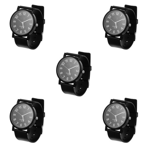 5Pièces Étudiants Bracelet Silicone Ajustable