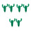 6Pcs Ergonomic Diamond Art Pens Green Plastic Precision Tools for DIY 8