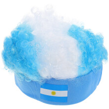 4Pièces Perruques Fan De Football Colorées Accessoire Costume Clown
