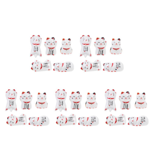 25Pièces Supports Baguettes Céramique Assortis Élégants