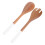 6Pcs Wood Mixing Spoons Brown Long Handle Wooden Kitchen Serving Tools 3