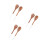 6Pcs Wood Mixing Spoons Brown Long Handle Wooden Kitchen Serving Tools 5