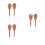 6Pcs Wood Mixing Spoons Brown Long Handle Wooden Kitchen Serving Tools 7