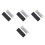 4Pièces Harmonica Portable 10 Trous 20 Notes Métal Argent Pour Blues 1