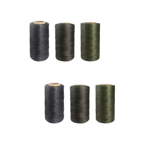 6Pièces Fil Plat À Cuir Couleurs Vives Solides
