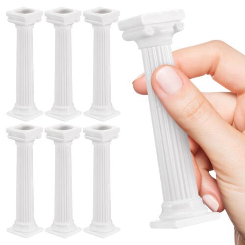 16 Pièces Supports De Gâteau Colonne Romaine En