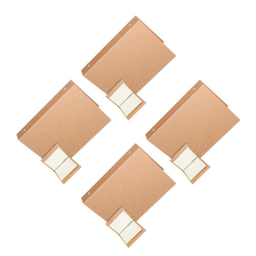 4Pièces Couvertures Kraft Nettoyage Facile
