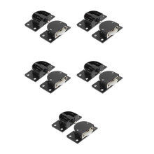 10Sets Garderobe Deurhanger En Roller Zwart Meubel