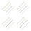 16Pcs Multi Color Stainless Steel Rectangular Drink Stirring Paddles 6