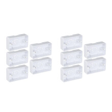 10St Witte Wandcontactdoos Installatiebox Behuizing Voor