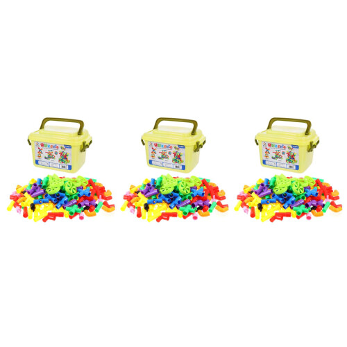 3Ensembles Educatives En Plastique Multicolores Jouet D’éveil