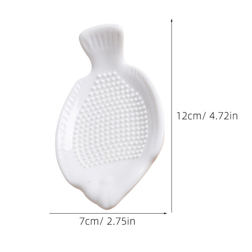 2Pcs Ceramic Plate Garlic Mincer Ginger Grinder Kitchen Tool 1