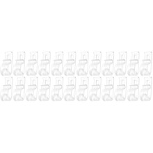 24St Transparante Rolgordijn Clips Veiligheid Gordijnaccessoires