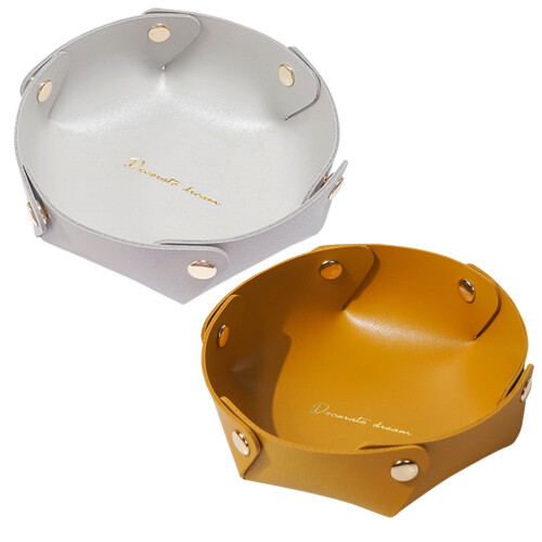 4Pcs Riveted Desktop Storage Trays for Office Home Use 2