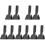 10Pcs Ergonomic Black Mop Rod Clip Replacement Clamp for Mop Handle 4