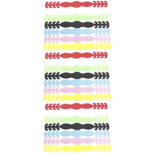 45Pièces Accessoires Masque Silicone Avec Crochets Ajustables Colorés
