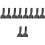 10Pcs Ergonomic Black Mop Rod Clip Replacement Clamp for Mop Handle 6