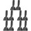 10Pcs Ergonomic Black Mop Rod Clip Replacement Clamp for Mop Handle 8