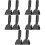 10Pcs Ergonomic Black Mop Rod Clip Replacement Clamp for Mop Handle 9
