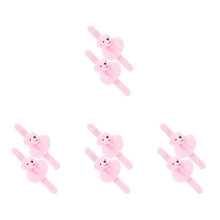 8Pièces Bracelets Slap Rose Animaux En Peluche Pour Décor De Fête