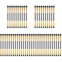 100St Professionele Dubbelzijdige Oogschaduwkwast Gouden Makeup Tool