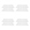 8Pcs Silicone Drying Mat White Heatproof Foldable Kitchen Dish Pad 5