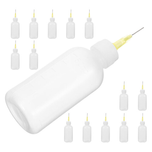 30Pcs White Plastic Precision Applicator Bottles for Pottery Glaze Art 1