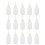 30Pcs White Plastic Precision Applicator Bottles for Pottery Glaze Art 3