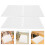 8Pcs Silicone Drying Mat White Heatproof Foldable Kitchen Dish Pad 10