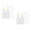 30Pcs White Plastic Precision Applicator Bottles for Pottery Glaze Art 4