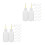 30Pcs White Plastic Precision Applicator Bottles for Pottery Glaze Art 9