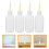 30Pcs White Plastic Precision Applicator Bottles for Pottery Glaze Art 10