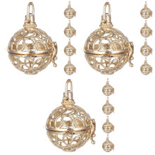 15Pièces Pendentifs Diffuseurs D'huile Aromathérapie Dorés