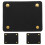 9Pcs PU Bag Handle Protectors Black Soft Portable Covers 2