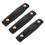 9Pcs PU Bag Handle Protectors Black Soft Portable Covers 3