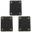 9Pcs PU Bag Handle Protectors Black Soft Portable Covers 4