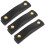 9Pcs PU Bag Handle Protectors Black Soft Portable Covers 6