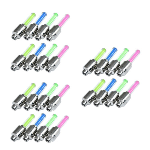 24Pièces Flash Valve Pneu Couleurs