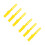 6Pcs Reusable Plastic Paint Mixer Sticks Yellow Manual Stirring Tool 4