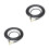 2Pièces Câble Connecteur Guitare Électrique Noir Usage Scène Pro 1