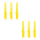 6Pcs Reusable Plastic Paint Mixer Sticks Yellow Manual Stirring Tool 5