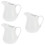 3Pièces Coupes Céramiques Blanches Longue Durée Pour Café 1