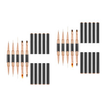 10Pièces Pinceaux Nail Art De Salon Colorés Accessoires
