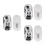 6Pcs Handheld Shower Head Holder Suction Cup Strong Durable Plastic 9