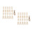 80Pièces Capteurs Bois Brut Beige Pour Décoratives 1