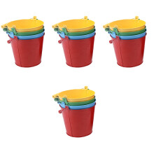 16Pièces Seaux De En Fer Jeux Enfants Couleurs Assorties