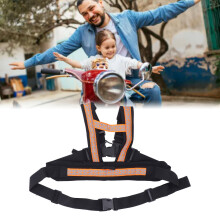 Kinder Motorrad-Sicherheitsgurt mit verstellbaren Gurten, Orange, Schwammmaterial