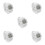 5St Duurzame LED Sporthorloges Wit Met Multifunctioneel Scherm 1